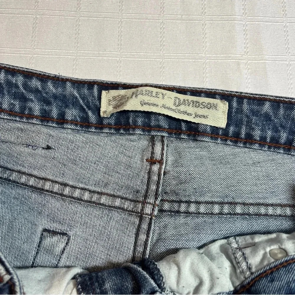 Vintage Y2K Harley Davidson Bootcut Biker Jeans Women's Size 12 - Picture 4 of 13